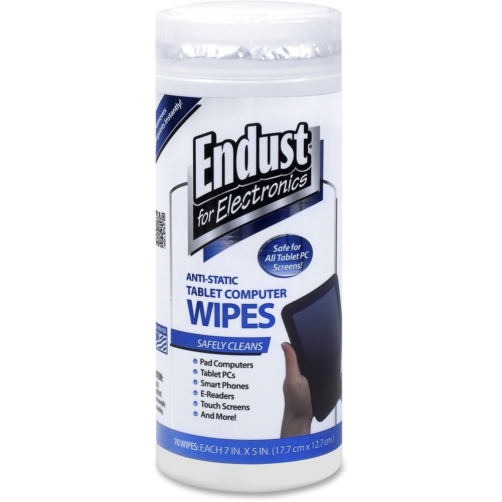 Endust Anti-Static Tablet Wipes 70ct. 12596