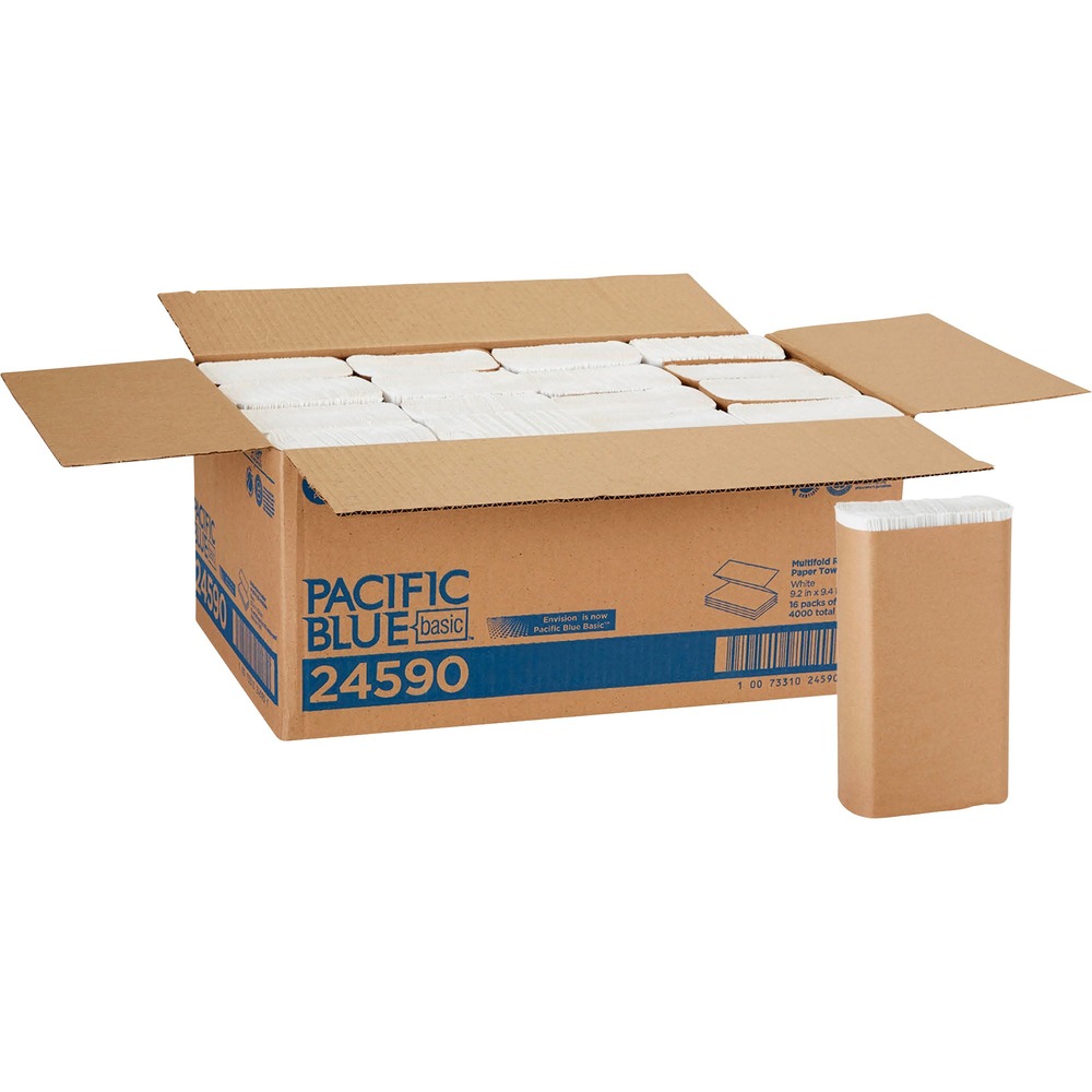 1022317497__64714.jpg Pacific Blue Basic Recycled Multifold Paper Towels 24590 - Image 1