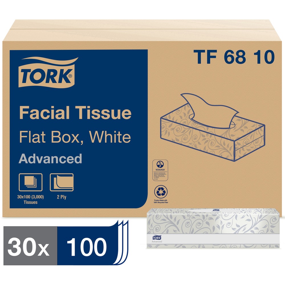 Tork Advanced Facial Tissue Flat Box TF6810