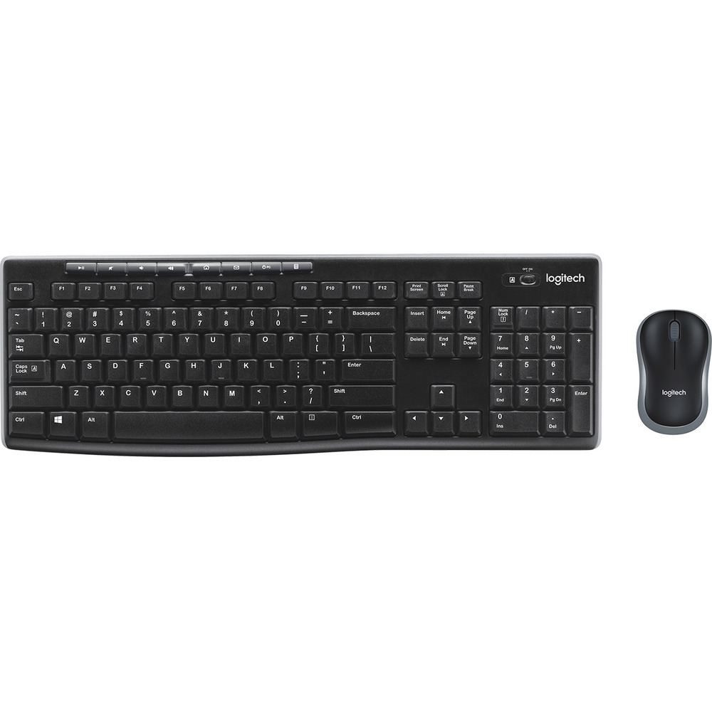 Logitech MK270 Wireless Keyboard and Mouse Combo for Windows, 2.4 GHz Wireless, Compact Mouse, 8 Multimedia and Shortcut Keys, 2-Year Battery Life, for PC, Laptop 920004536