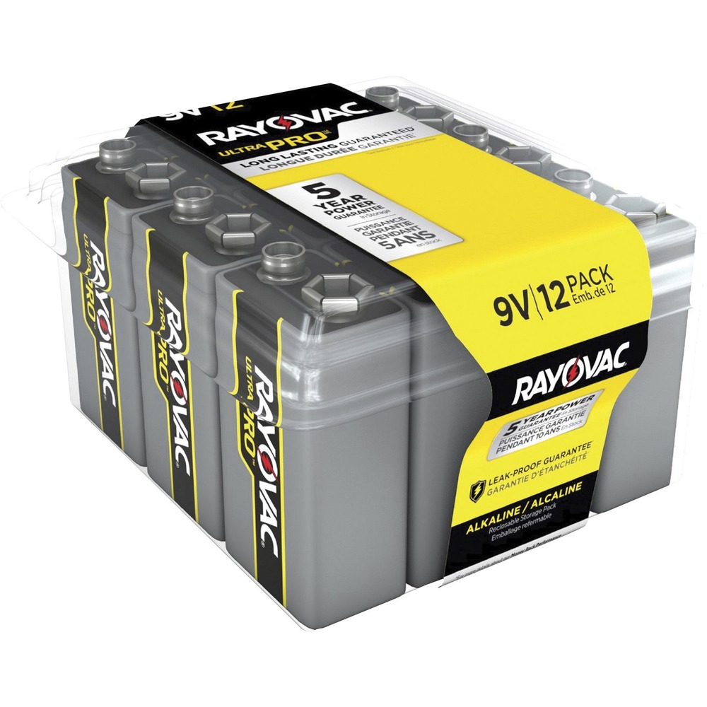 1026950358__27910.jpg Rayovac Ultra Pro Alkaline 9 Volt Batteries 12-Pack AL9V12PPJ - Image 1