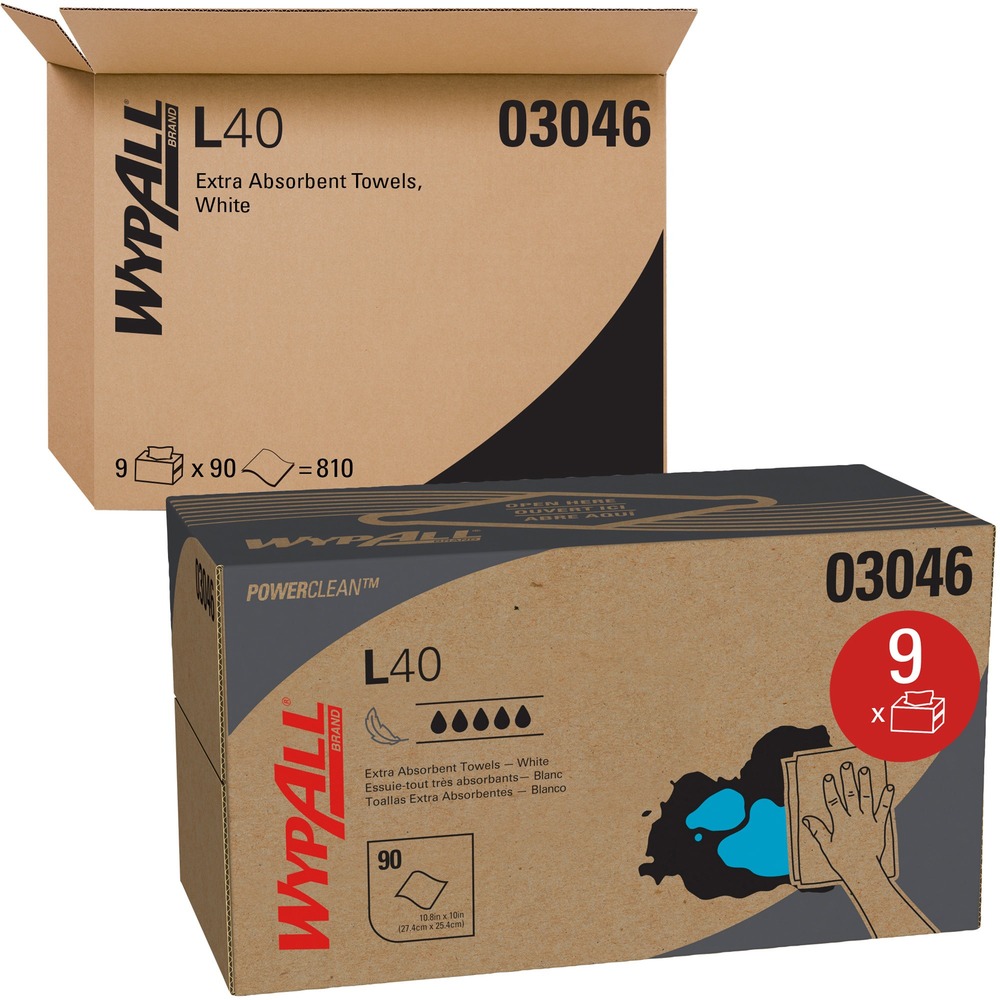 WypAll Power Clean L40 Extra Absorbent Towels 3046