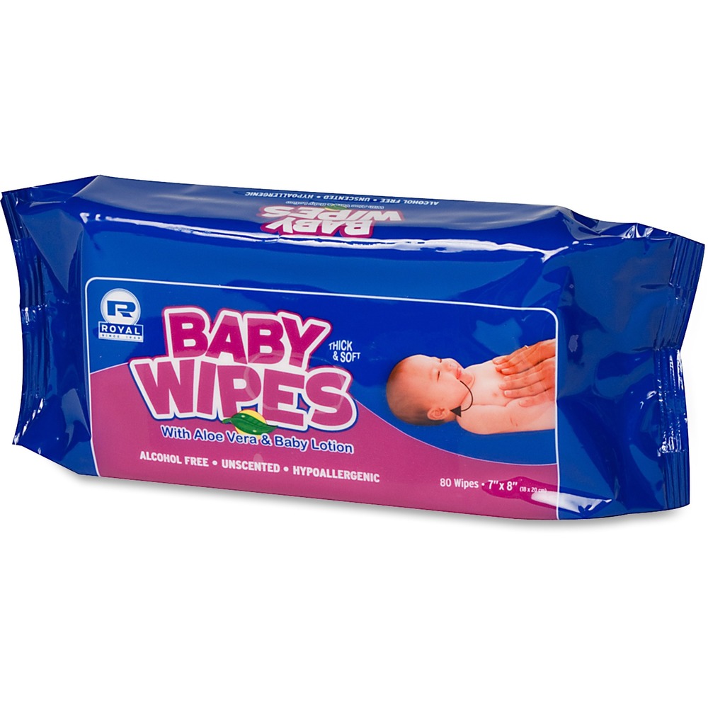 Royal Paper Products Baby Wipes Refill Pack RPBWUR80