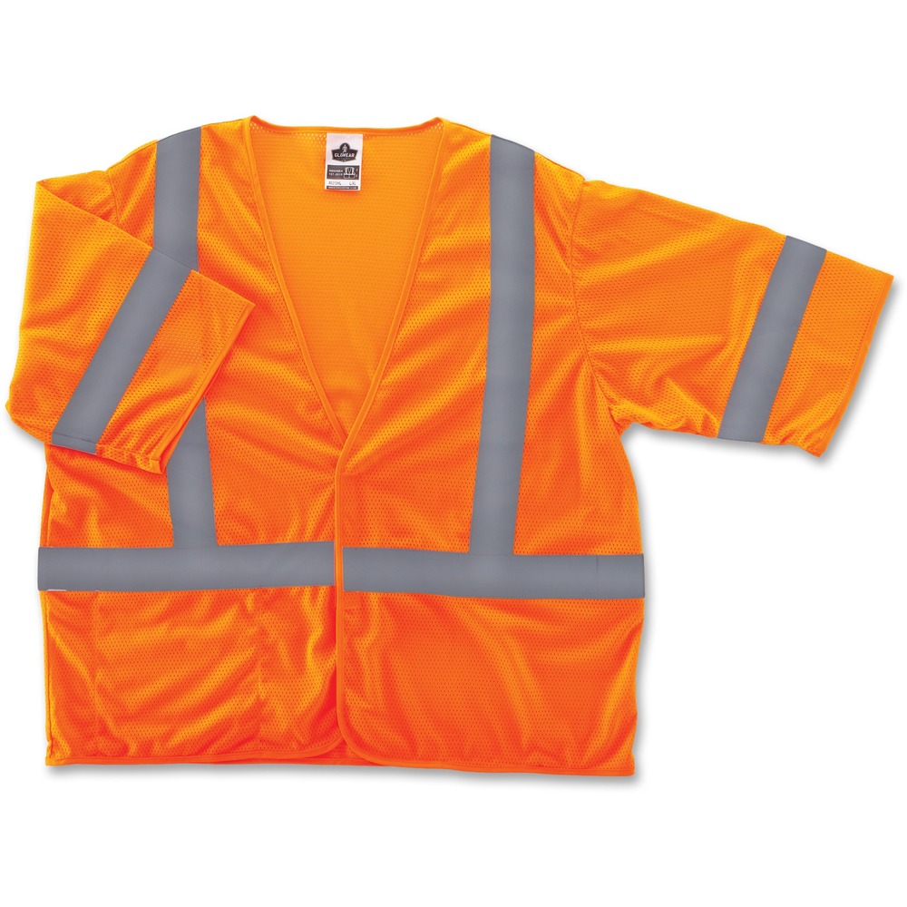 1031143697__44845.jpg GloWear Class 3 Orange Economy Vest 22013 - Image 1