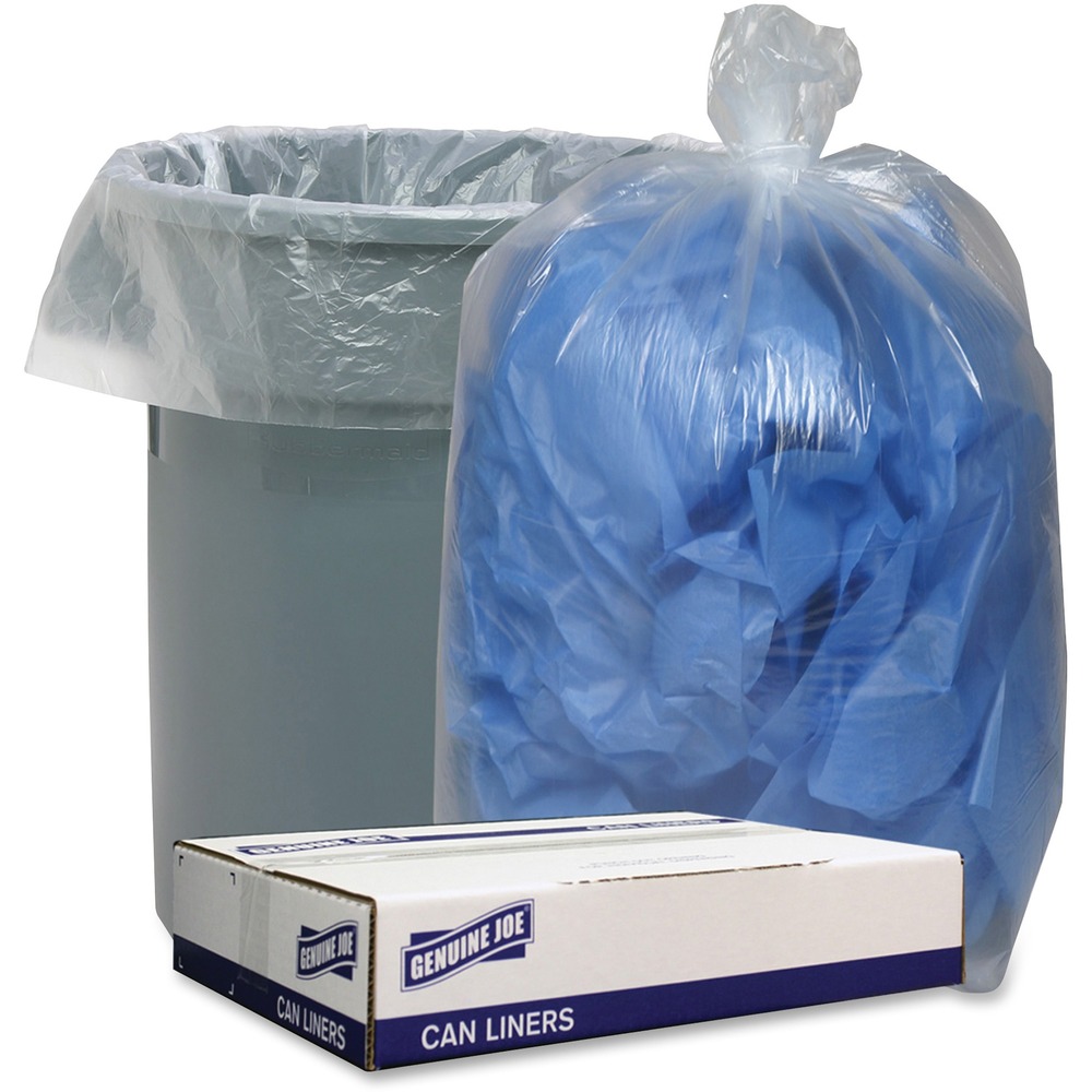 Genuine Joe Clear Low Density Can Liners 29125