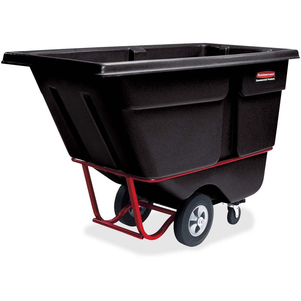 1033902959__33040.jpg Rubbermaid Commercial 1250 lb Capacity Standard Duty Tilt Truck 131500BK - Image 1