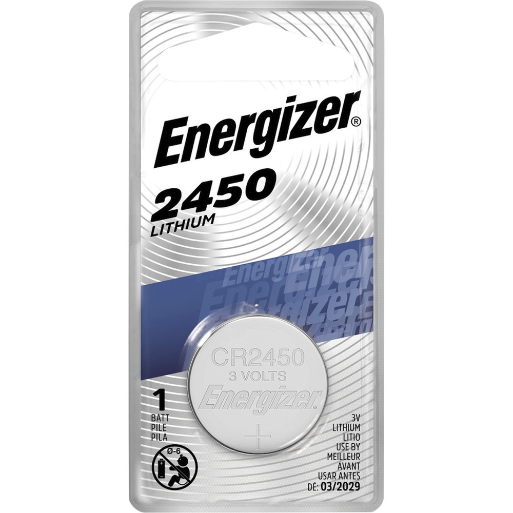 1034878174__56443.jpg Energizer 2450 3-Volt Coin Watch Battery ECR2450BPCT - Image 1