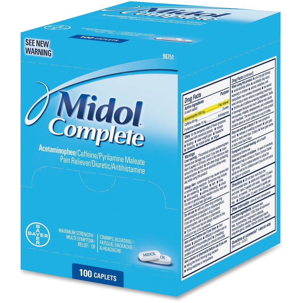 Midol Complete Pain Reliever Caplets 90751