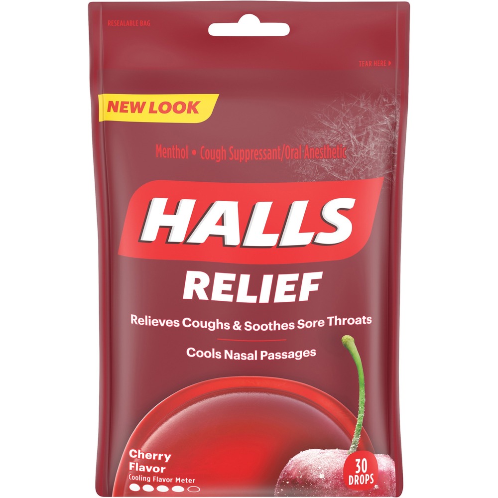 Cadbury Halls Cherry Cough Drops 62182