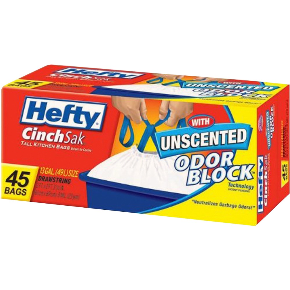 Hefty CinchSak 13-gallon Drawstring Bags E84572