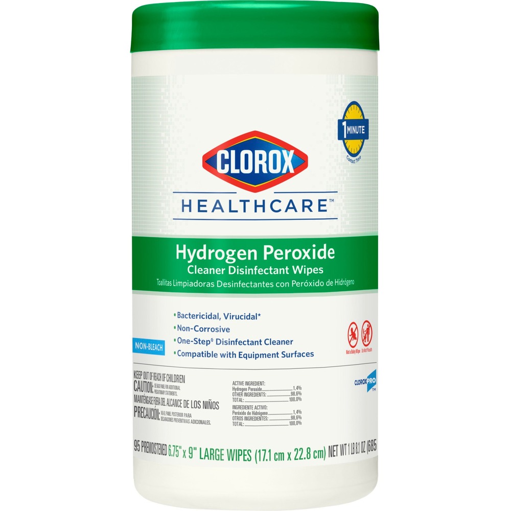Clorox Healthcare Hydrogen Peroxide Cleaner Disinfectant Wipes 30824