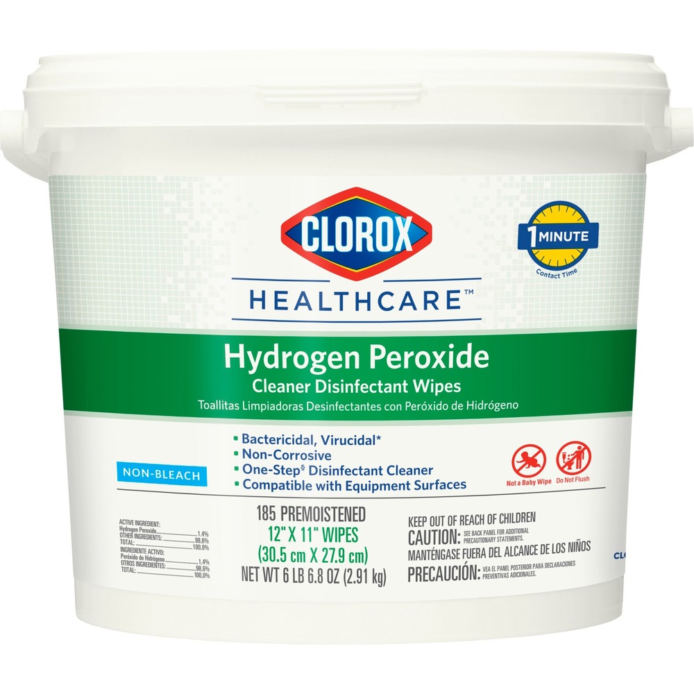 Clorox Healthcare Hydrogen Peroxide Cleaner Disinfectant Wipes 30826