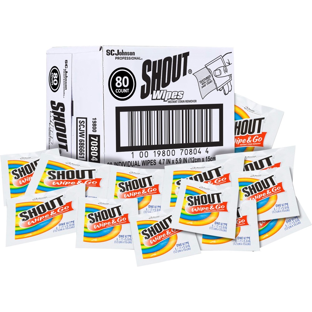 Shout Wipes Instant Stain Remover 686661