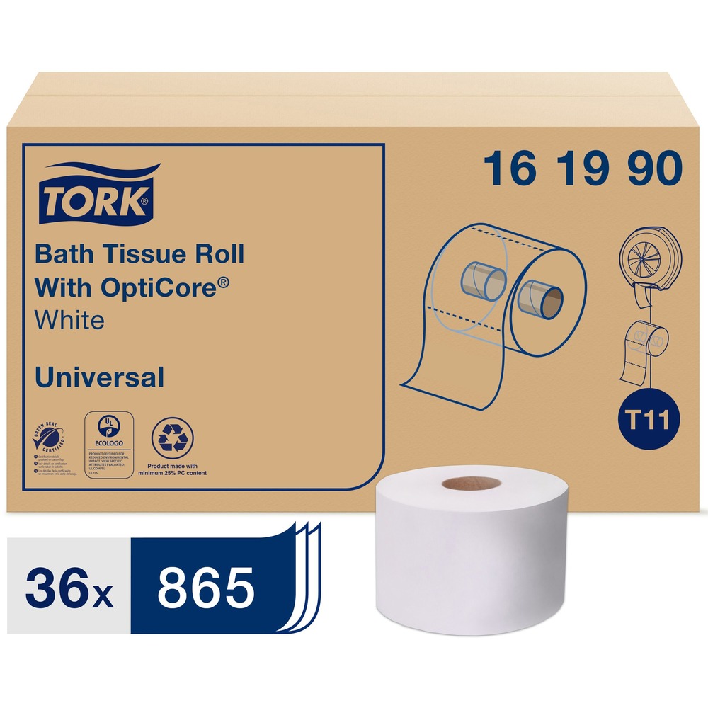 TORK Universal Bath Tissue Roll with OptiCore 161990