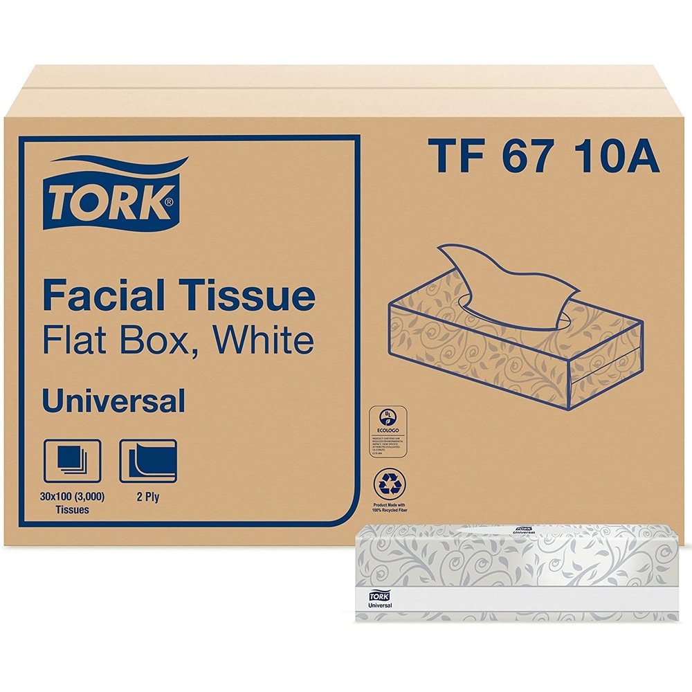 TORK Universal Facial Tissue Flat Box TF6710A