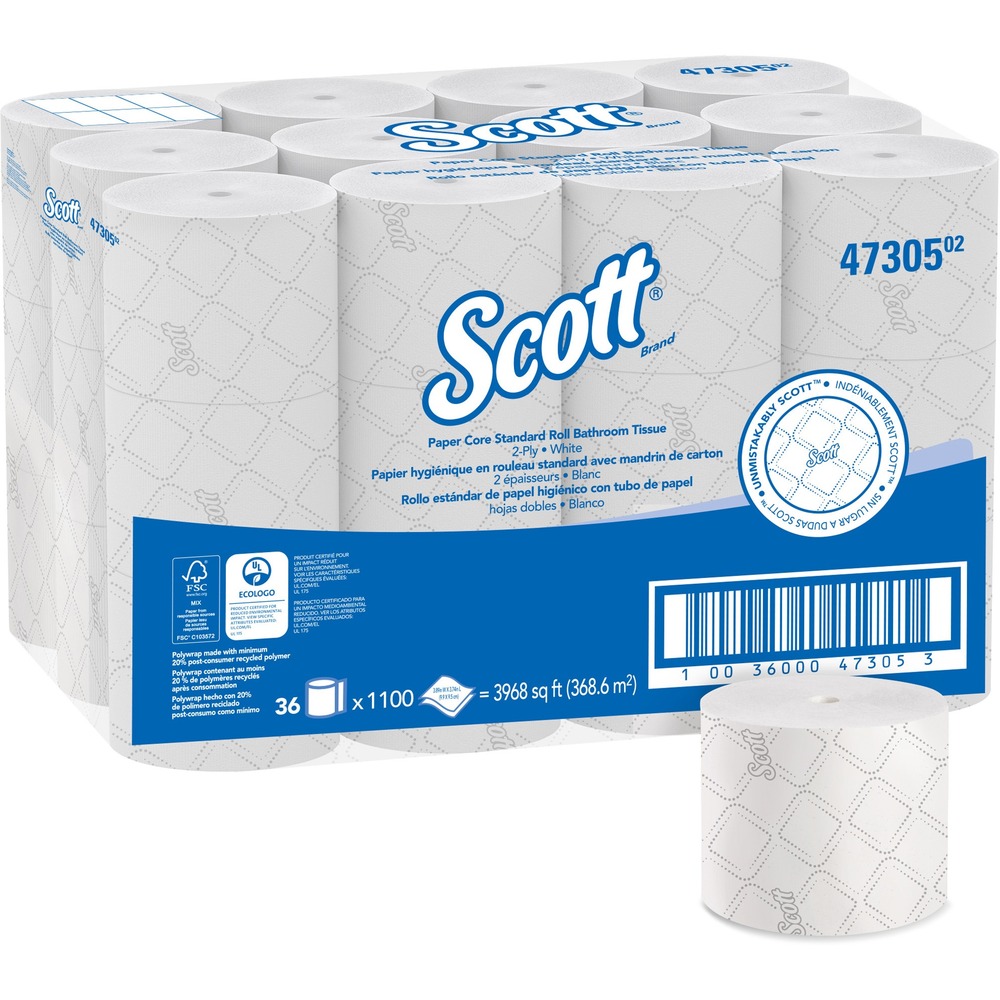 1053407312__29006.jpg Kimberly-Clark Professional Pro Paper Core Standard Roll Bathroom Tissue 47305 - Image 1