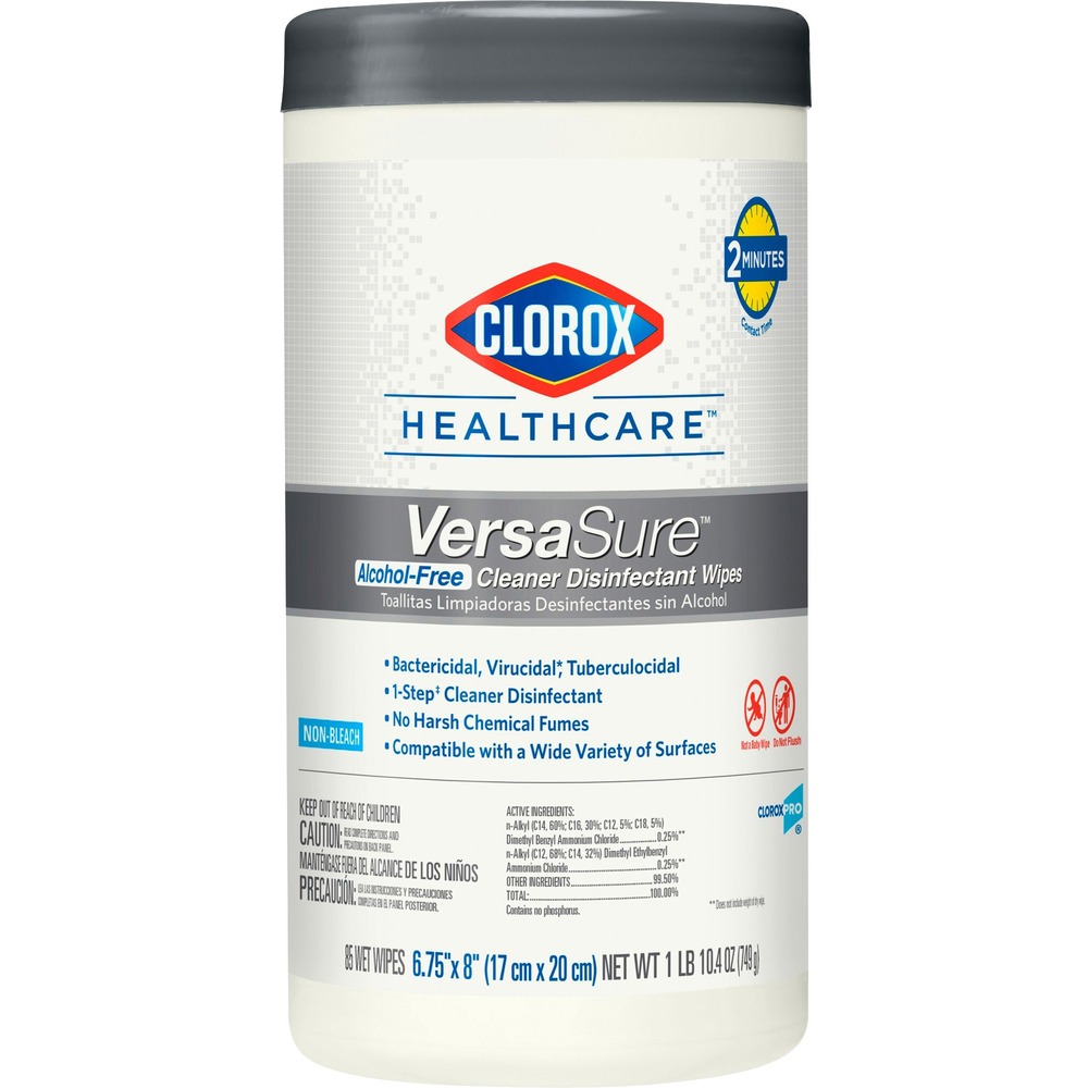 Clorox Healthcare VersaSure Cleaner Disinfectant Wipes 31757