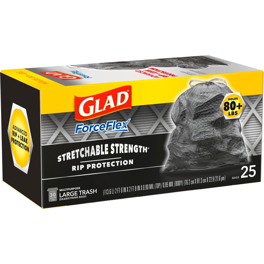 1056308065__44005.jpg Glad Large Drawstring Trash Bags - ForceFlexPlus 70359BD - Image 1