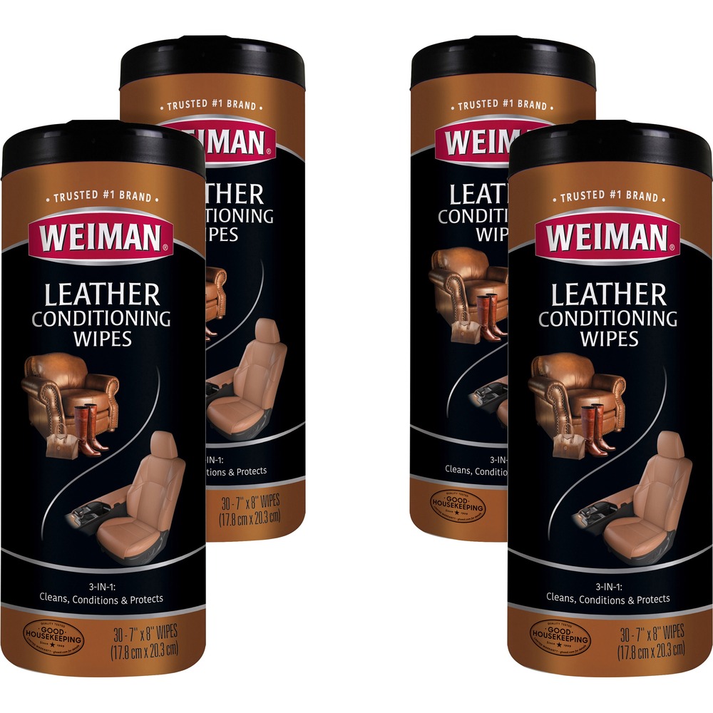 Weiman Products Leather Wipes 91CT