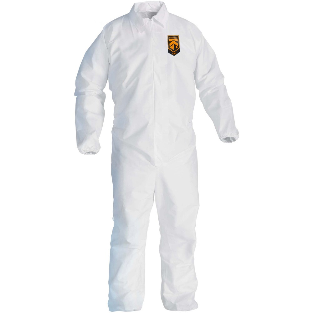 KleenGuard A40 Coveralls - Zipper Front, Elastic Wrists & Ankles 44314