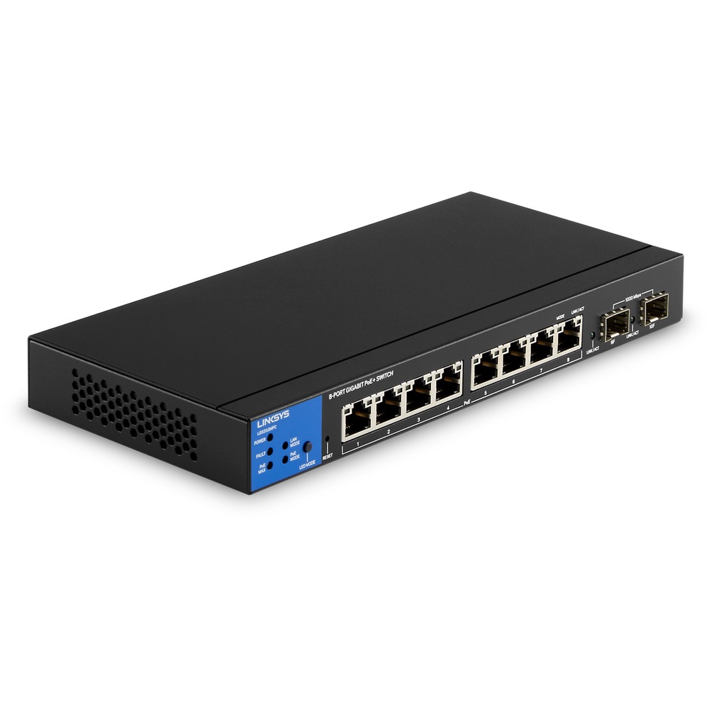 Linksys 8-Port Managed Gigabit PoE+ Switch LGS310MPC