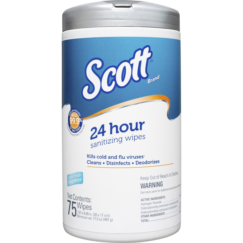 Scott 24 Hour Sanitizing Wipes 53609
