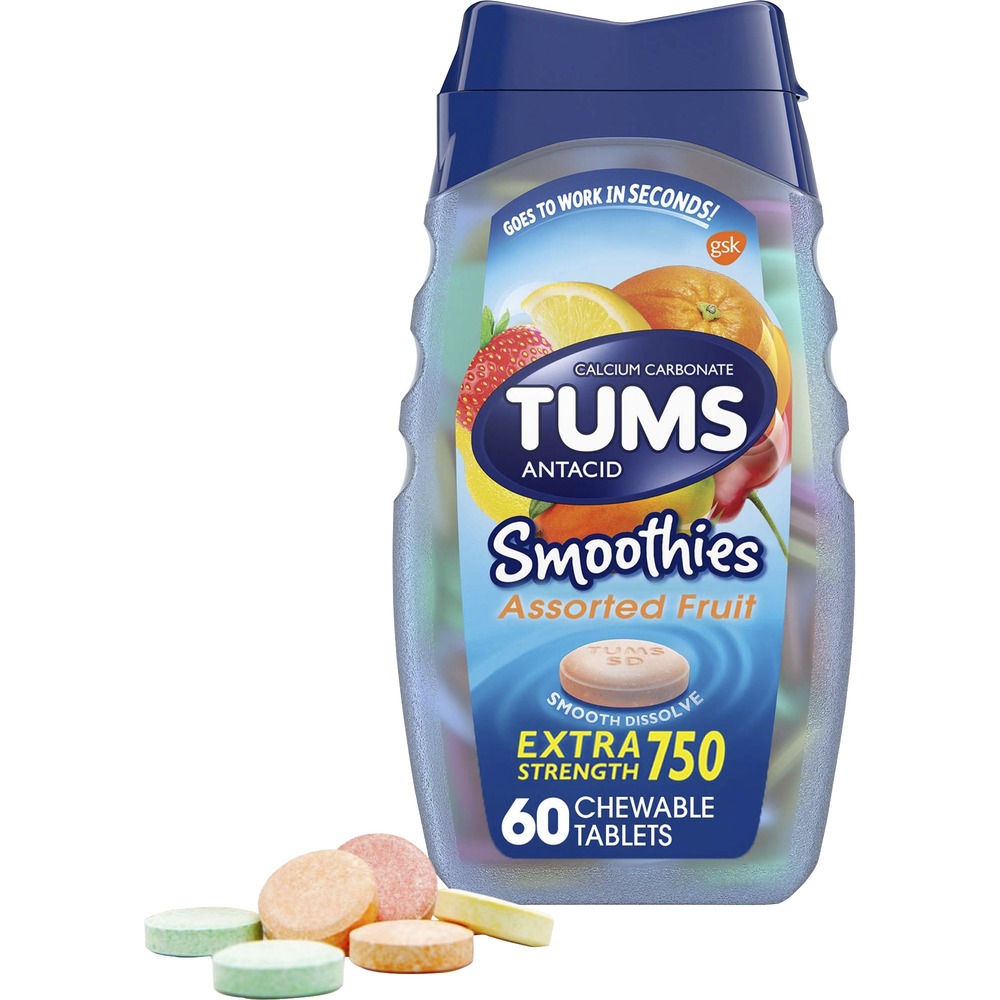 TUMS Smoothies Extra Strength Antacid Chewable Tablet 39287