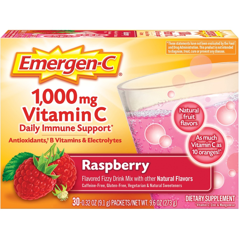 Emergen-C Raspberry Vitamin C Drink Mix 30201