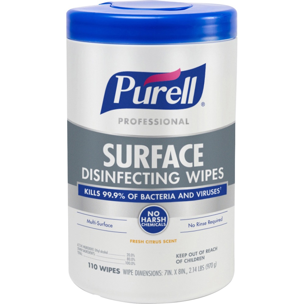 PURELL&reg; Professional Surface Disinfecting Wipes 934206