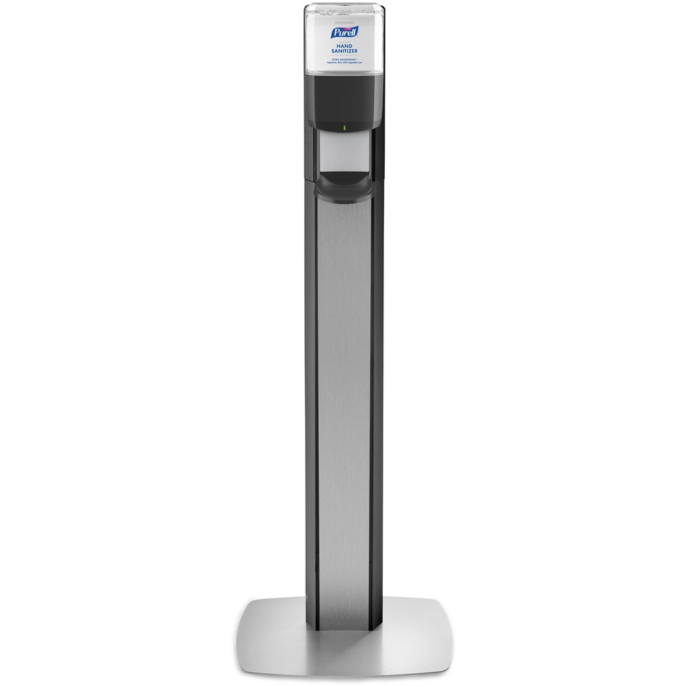 PURELL MESSENGER ES6 Silver Panel Floor Stand with Dispenser 7316DSSLV
