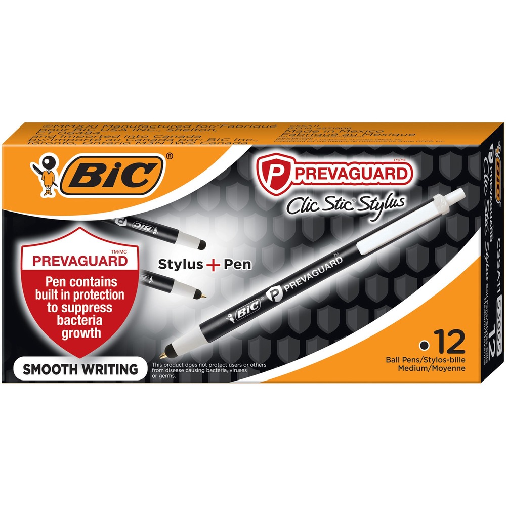 BIC PrevaGuard Clic Stic Stylus CSSA11BK