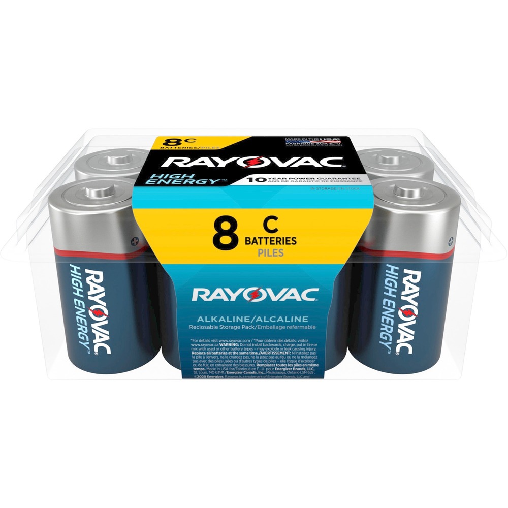 Rayovac High-Energy Alkaline C Batteries 8148PP