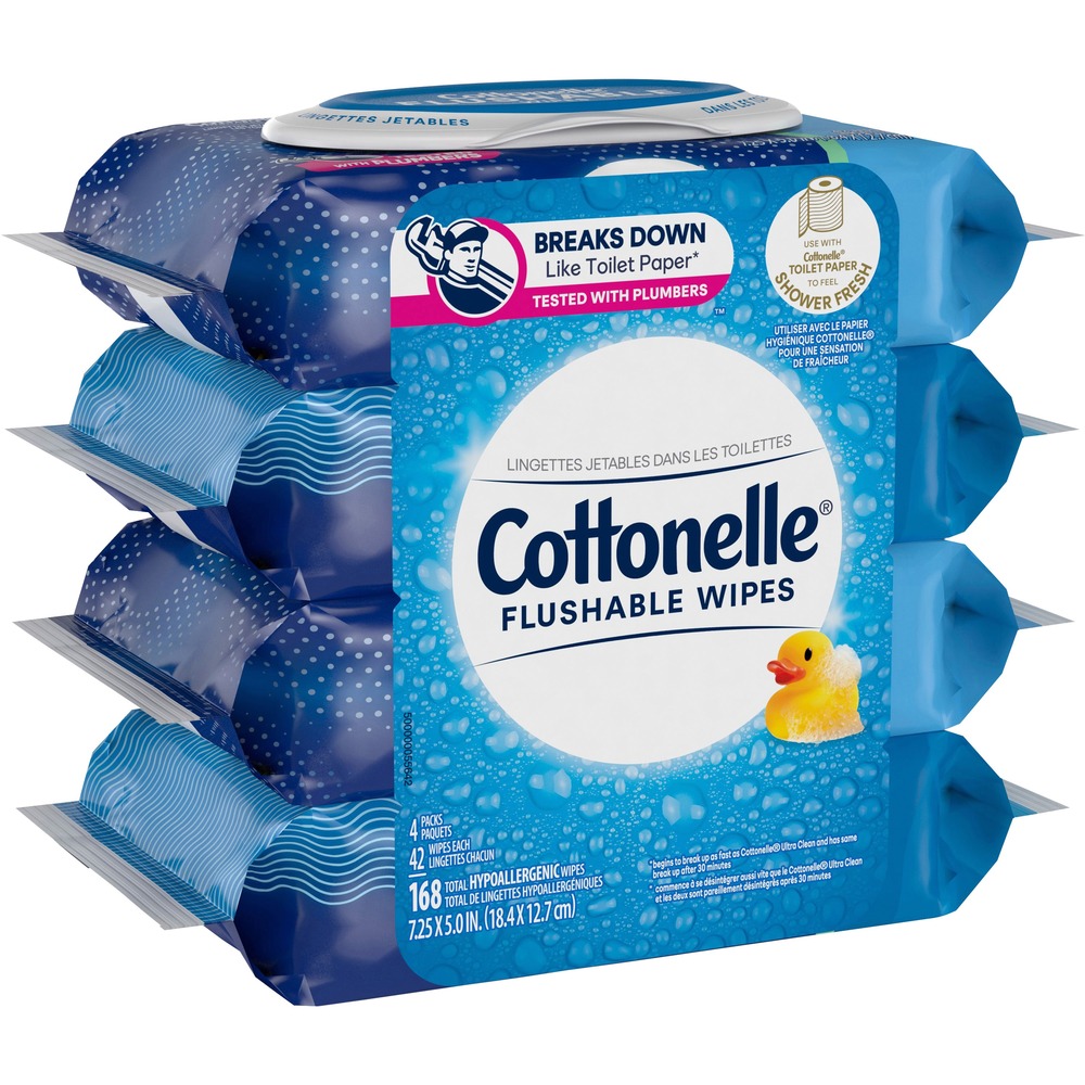 Cottonelle Flushable Wipes 54495