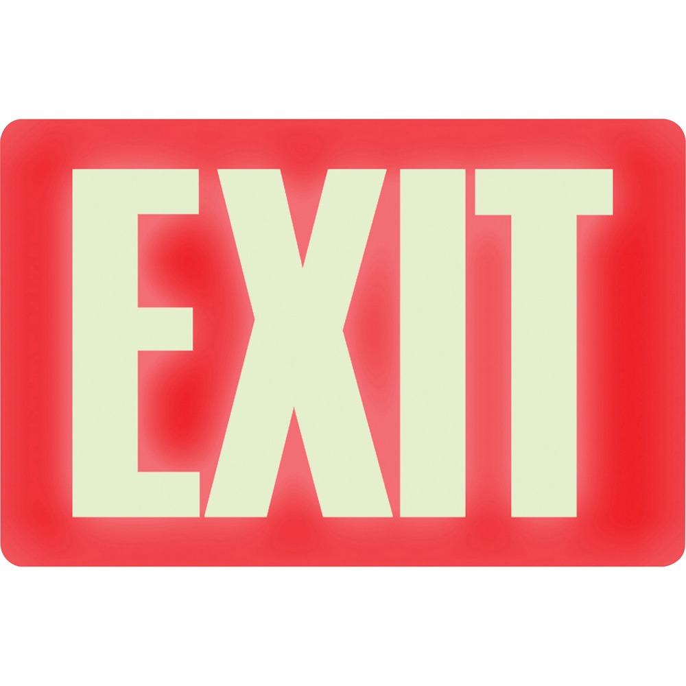 1074487476__87429.jpg Headline Signs Glow In Dark EXIT Sign 4792 - Image 1
