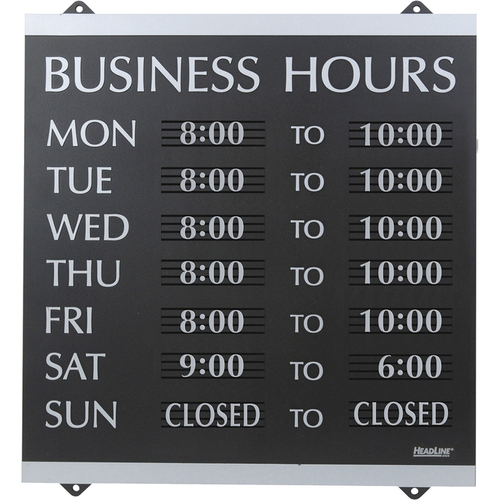 1074487477__69989.jpg Headline Signs Business Hours Sign 4247 - Image 1