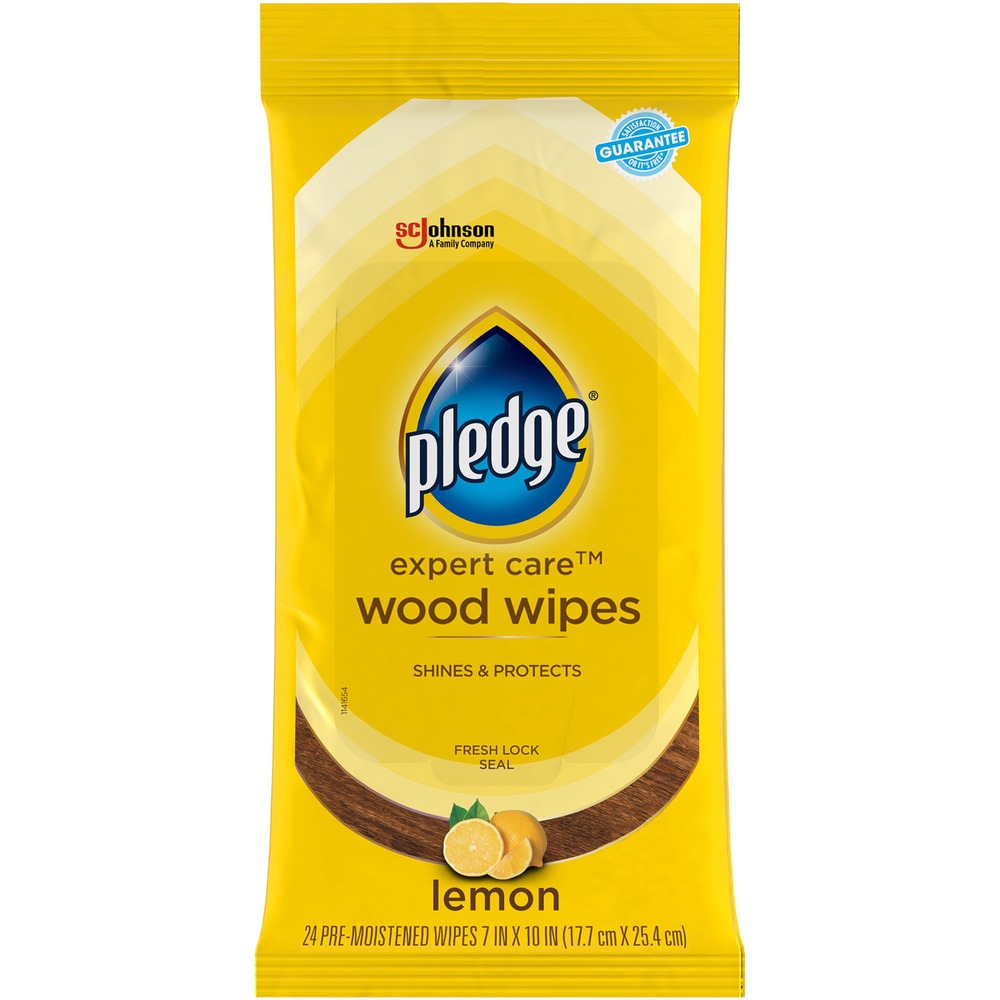 Pledge Lemon Enhancing Polish Wipes 336297