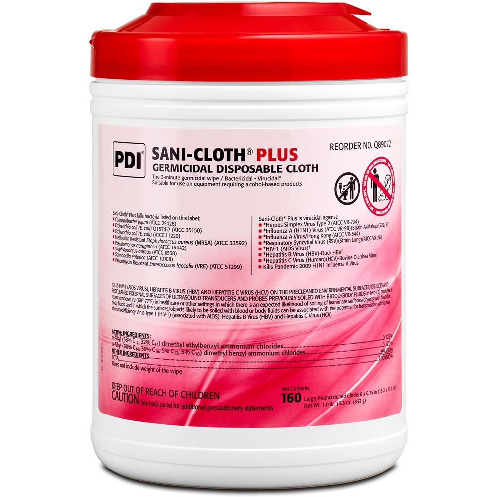 PDI Sani-Cloth Plus Germicidal Disposable Cloth Q89072