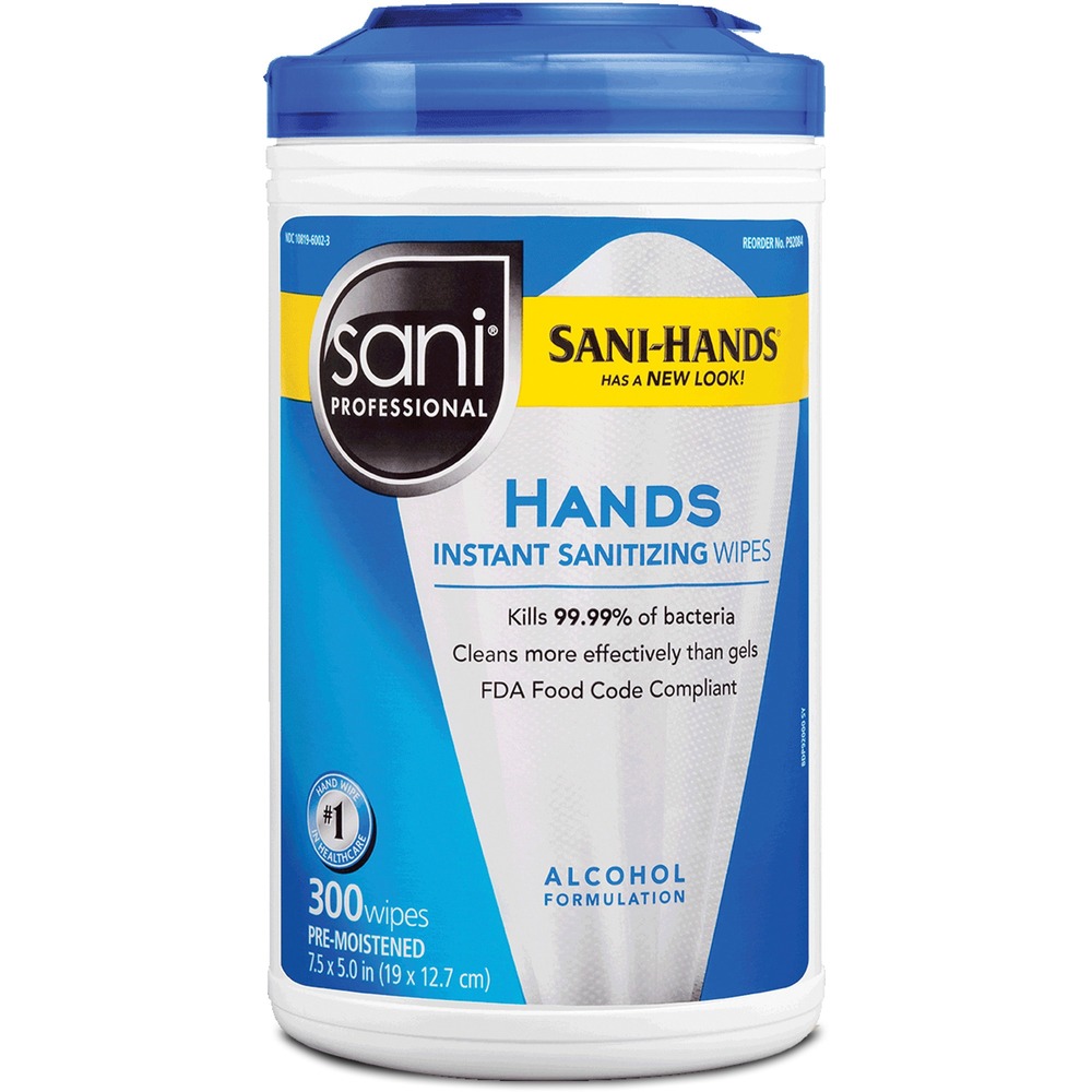 PDI Hands Instant Sanitizing Wipes P92084CT