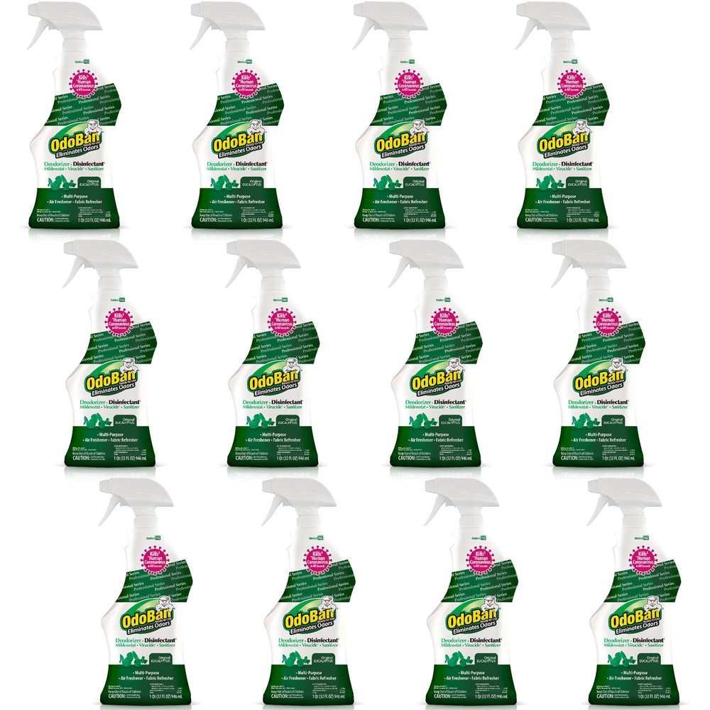 OdoBan Eucalyptus Deodorizer Disinfectant Spray 910062Q12CT
