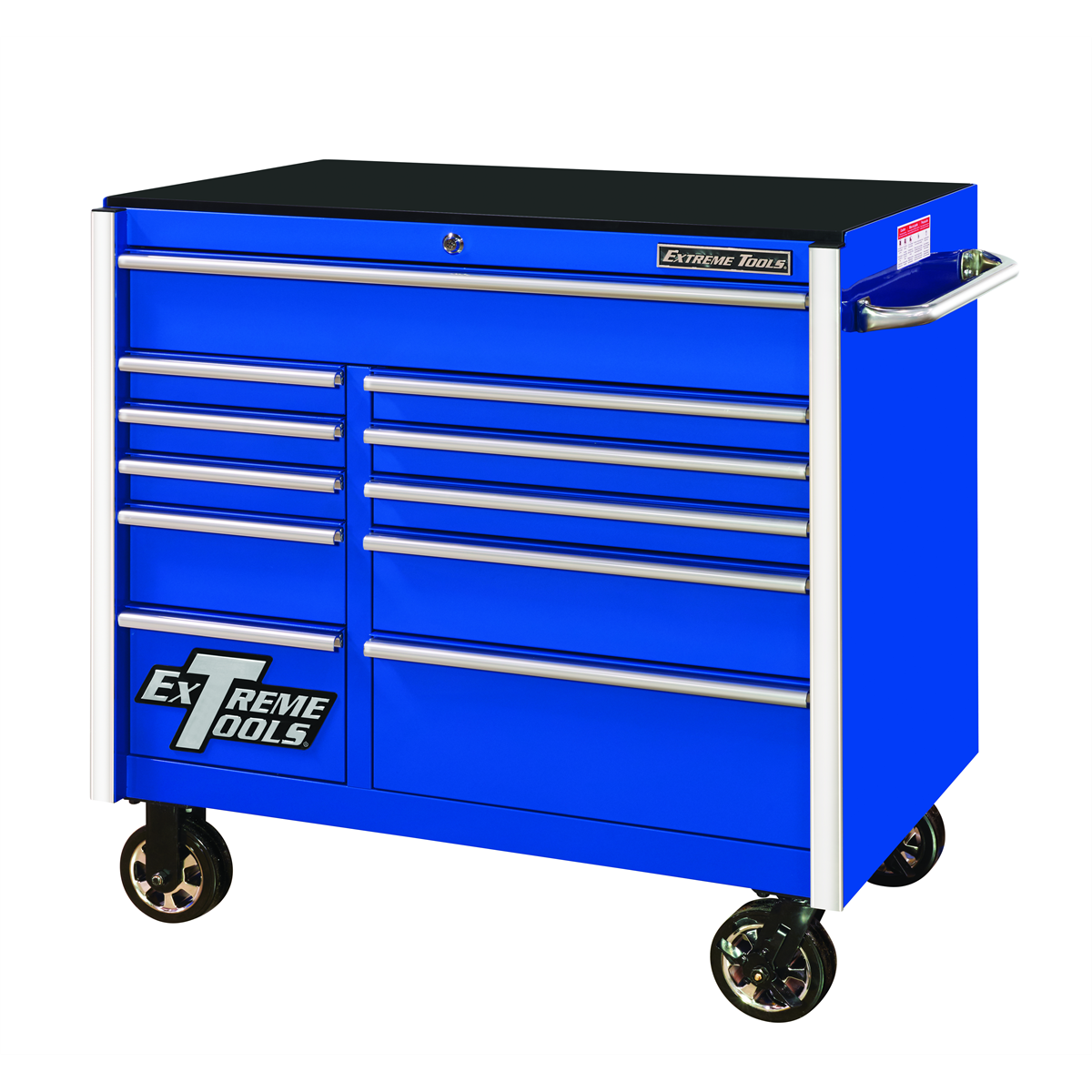 EXTRX412511RCBL_1200Wx1200H__51568.png Extreme Tools 41" 11-Drawer Roller Cabinet, Blue - Image 1