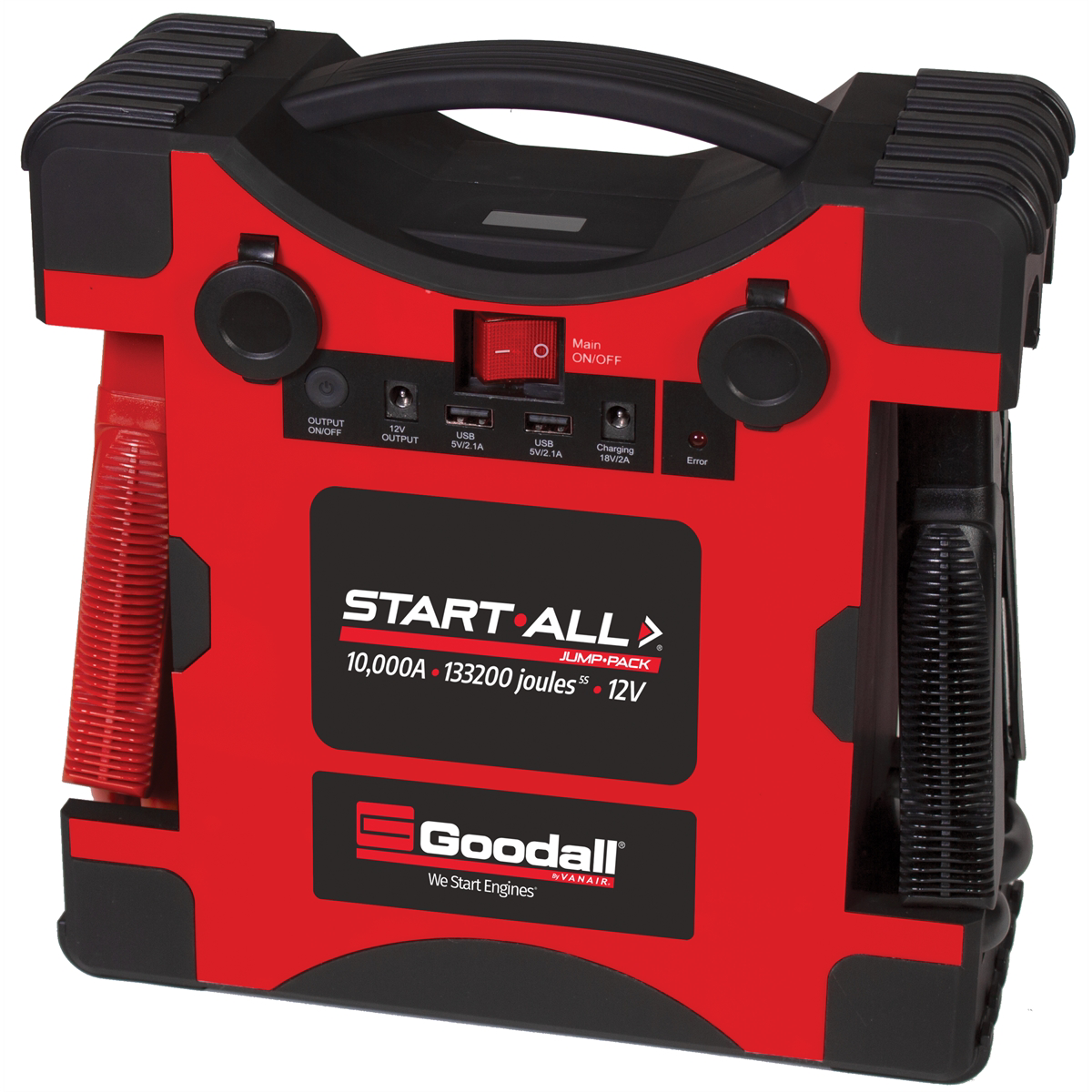 Start All Jump Pack 10,000 Amp 133200 Joules 5S 12V