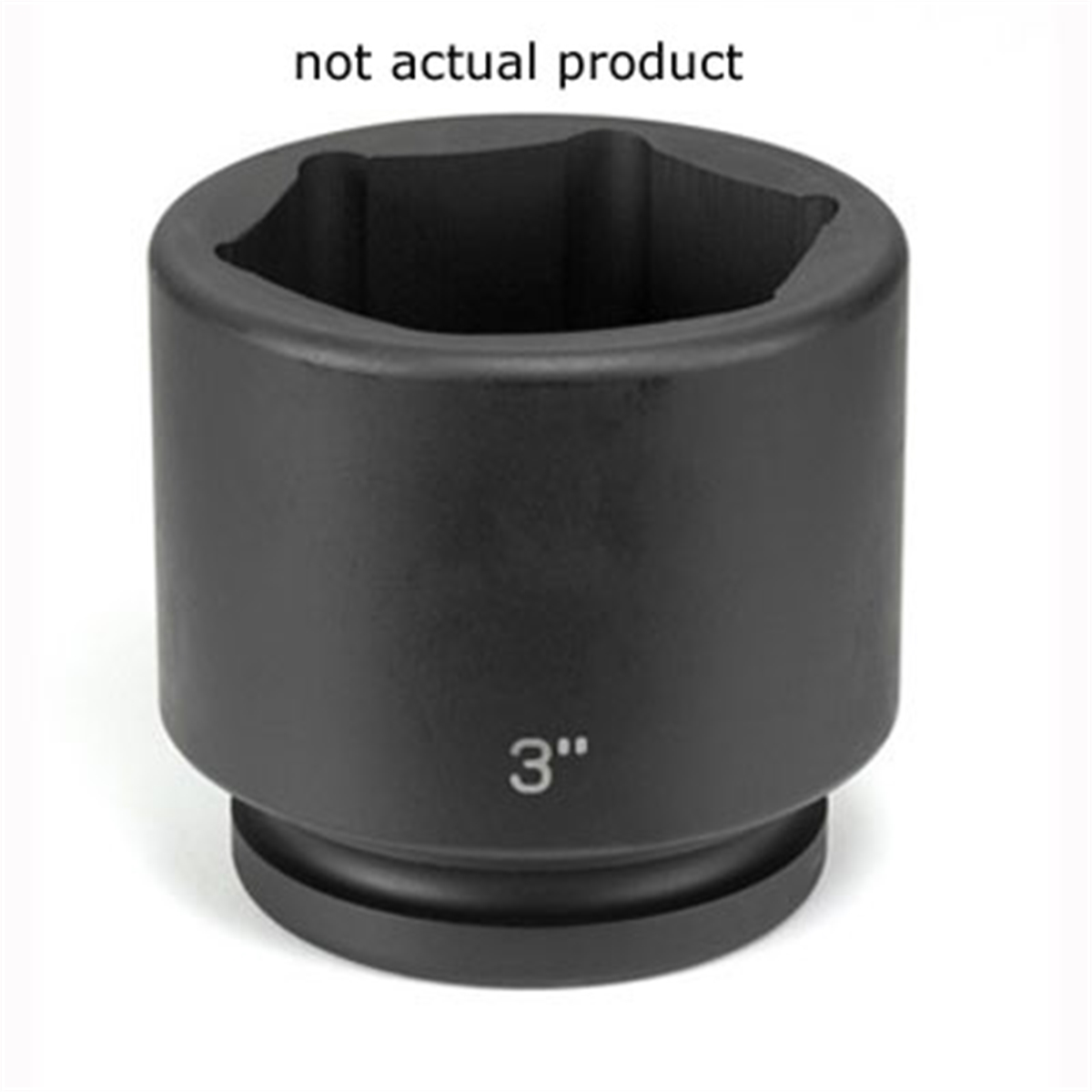 SOC 2-5/8 1"D IMP 6PT BLK