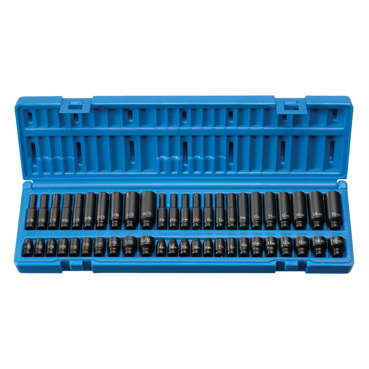 48PC 1/4"DR STD & DEEP FRAC & METRIC MASTER SET