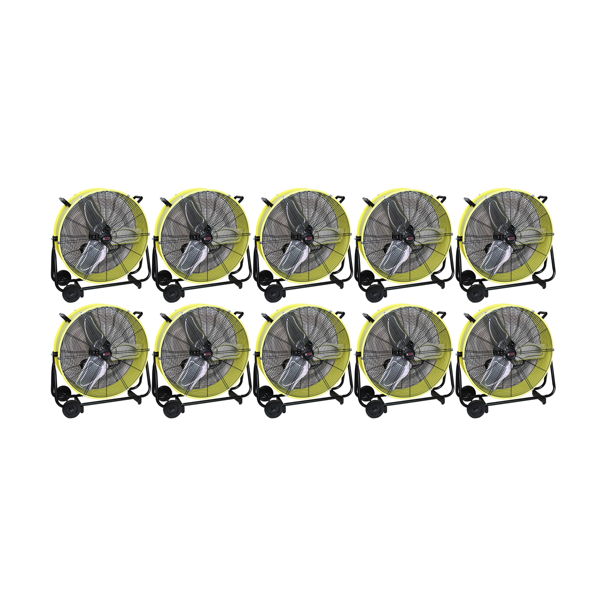KTI77740-PL10_1200Wx1200H__07813.png 24" Direct Drive Tilting Industrial Drum Fan, Safety Yellow (Pallet of 10) - Image 1