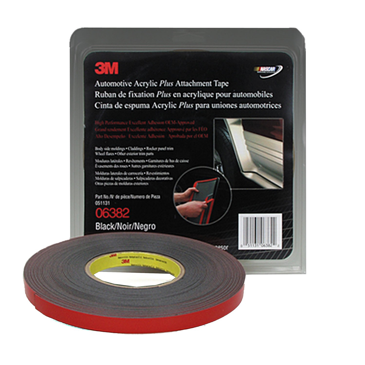MMM6382_1200Wx1200H__42654.png FOAM DOUBLE SIDED TAPE 1/2 X 20YD (BLACK) - Image 1