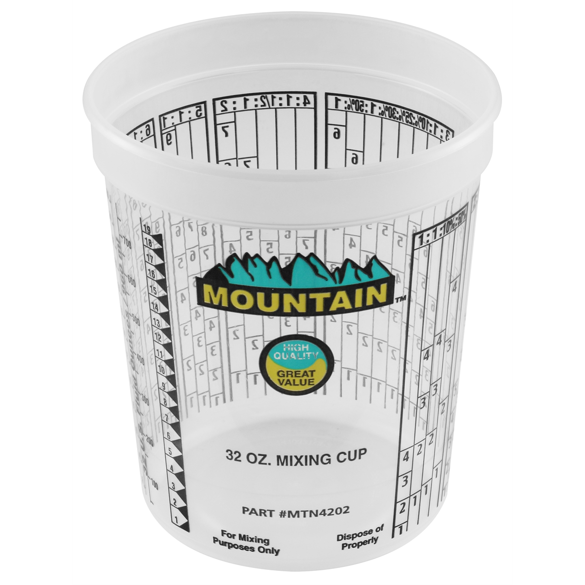 DISPOSABLE QUART MIXING CUP (100/CS)