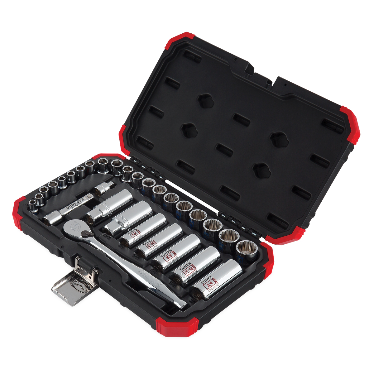 30-Piece 1/4 in., 3/8 in. Drive Chrom