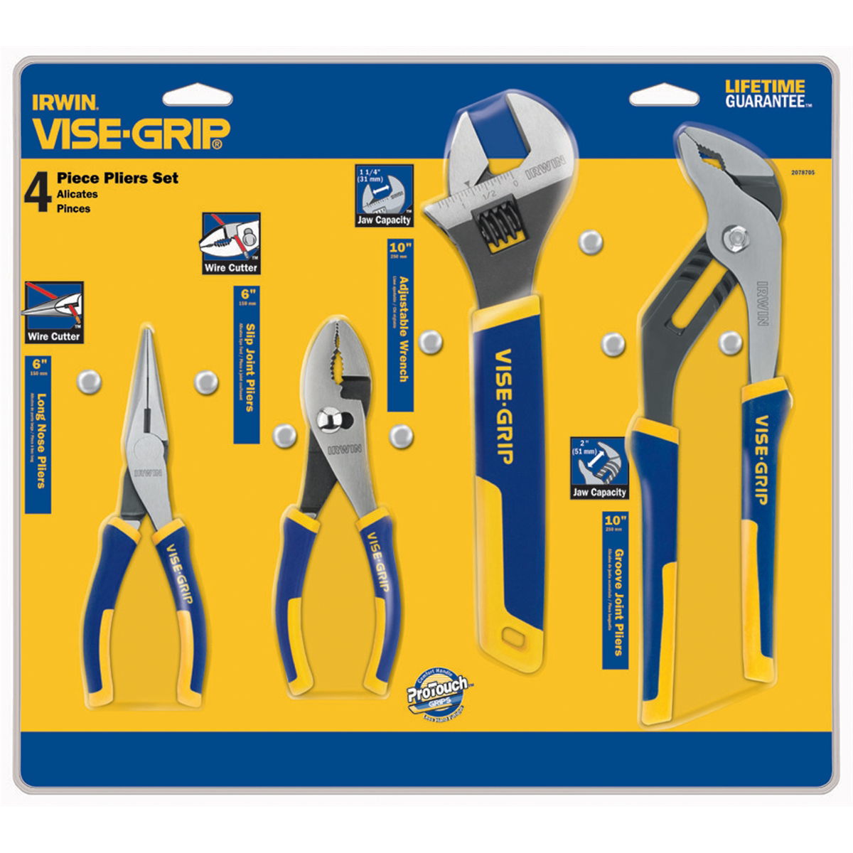 4-Piece Vise-Grip ProPliers Set